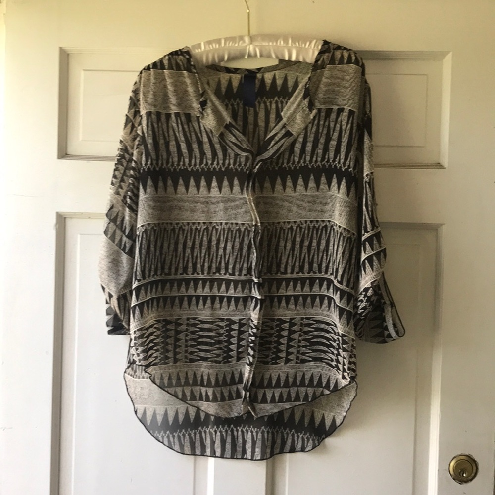 Aztec 1/2 Sleeve Blouse